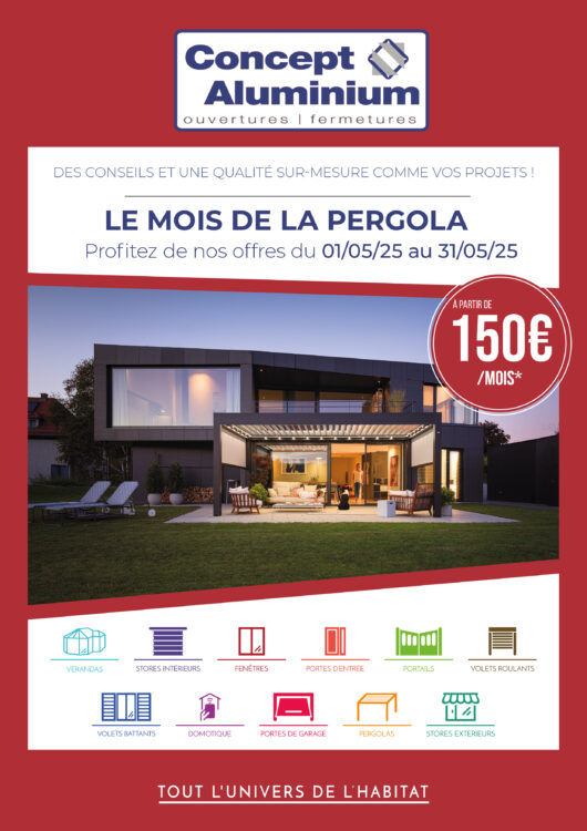 Le mois de la Pergola chez Concept Aluminium