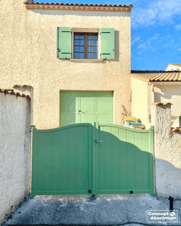 Portail aluminium, fabrication française la toulousaine, Concept aluminium